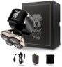 Skull Shaver Pitbull Silver PRO Head and Face Shaver - Men’s Electric Razor with UK Plug