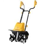 IncwBo Garden Rototiller 16-Inch 13.5-Amp Corded Electric Tiller/Cultivator, Adjustable Wheels, 8-Inch Tilling Depth, Powerful and Lightweight Tiller