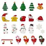 THE TWIDDLERS - 30 Christmas Mini Doll House Xmas Figurines, Christmas Cake Decorations - Miniature Decorations, Resin Ornaments, Xmas Tree Santa - Advent Calendar Fillers, Christmas Cake Toppers
