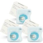 Coconut-Oil Infused Woven Dental Floss,Vegan and Cruelty-Free,Mint 6 Month Supply(33 Yds x 3 Units) (Coconut)
