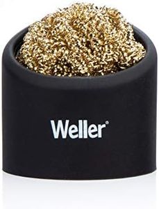 Weller Soldering Brass Sponge Tip Cleaner with Silicone Holder | WLACCBSH-02