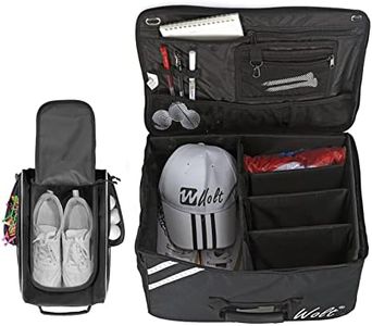 WOLT| Golf Trunk Organizer Storage - Waterproof Car Golf Locker Travel Storage Bag, Golf Shoe Bag for Travel- Zippered Shoes Carrier Bags with Ventilation & Double Outside Accessory Pocket