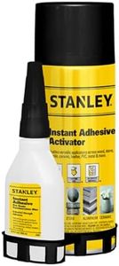 STANLEY CA Glue with Activator Set, Cyanoacrylate Super Glue (1x3.4oz) and Accelerator Spray (1x13.5oz), CA Glue for Woodworking, Carpentry, Knots & Voids, Woodturning - 1 Pack