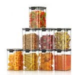 Claiez Air Tight Containers For Kitchen Organizer Storage Set, Kitchen Accessories Items Kitchen Storage Set Pantry Organization And Kitchen Storage (1100ml Pack Of 6)