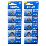 DEVICE OF URBAN INFOTECH Sonata CR1616 Batteries - 3V Lithium Coin Cell Battery for Key fobs, Scales, wearable’s and Medical Devices, Camera & Sensors (CR1616, Pack of 10)