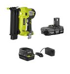 Ryobi P854 ONE Plus 18V Cordless Lithium-Ion 2 in. Brad Nailer Kit (One Battery & Charger included)