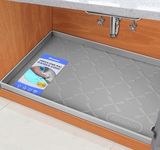 SIKADEER 34" x 22" Under Sink Mat W
