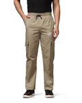 TOPLOT Cotton Multi-Pocket Cargo Pant for Men (Men-Up-Cargo-5178-Gold-36)