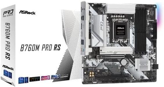 ASRock B760M Pro RS Motherboard DDR5 7200MHz HDMI DisplayPort eDP PCIe Gen5 (Graphics) 14th 13th 12th Gen Intel Core Processors LGA1700 192GB