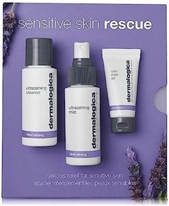 Dermalogica Sensitive Skin Rescue Kit - Set Contains: Face Wash, Toner, and Face Moisturizer - Skin Care To Calm, Soothe and Minimize Irritation