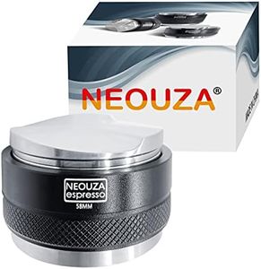 NEOUZA 58mm Coffee Distributor & Tamper 2 in 1,Dual Head Coffee Leveler Fits for E61 Group Machines Portafilter, Adjustable Depth- Professional Espresso Hand Tampers