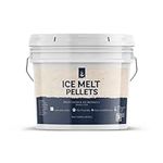 PURE ORIGINAL INGREDIENTS Ice Melt Pellets (1 Gallon) Fast-Acting & Powerful, Safe on Concrete, Asphalt & Wood, Non-Corrosive