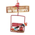 midwest cbk 5" Life Is Better On The Slopes Christmas Ornament 150386