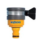 HOZELOCK - Indoor Tap Connector Round ø 20mm -24mm : For Modern Threadless Kitchen Taps, Adjustable Stainless Steel Collar, Easy and Tight Connection, Loose [2177P9000], Yellow