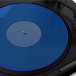 Turntable Mat Record Platter Slipmat: Acrylic Record Player Platter Vinyl Slipmat for Turntables Antistatic Tighter & Defined Bass, Blue