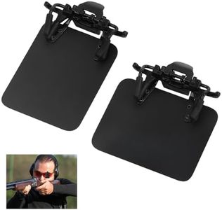 Ehuihuan 2 Pcs Parche para Gafas de Tiro 4x5cm, Gafas de Tiro Precision Parche, Gafas de Disparo Oclusor, Clip en Máscara de Ojos, Asistencia de Objetivo de Tiro con Arco (Horizontalx1+Verticalx1)