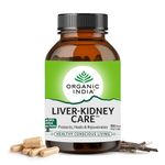 A TATA Product - Organic India Liver Kidney Care - 180 Veg Capsules, Helps Support Liver & Kidney Health, Boosts Overall Energy & Immunity, GMP & NPOP Certified Organic