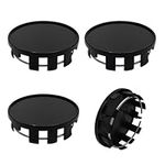 Suvnie 4 PCS Wheel Center Caps, Plastic 10 Clips Wheel Tyre Center Hub Caps Cover, Snap-in Type Car Rim Hub Caps with 54mm Outer Dia and 50mm Inner Dia, Universal Car Accessories