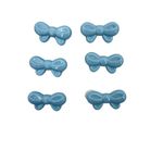 SYGA Children's Safety Pin Protective Equipment Child Safety Pin Cartoon Bear Heart Bow Baby Slobber Towel Pin (Bow Blue)