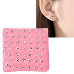 GadgetsDen Silver Plated Silver Ear Piercing Stud For Unisex (92-Pieces)