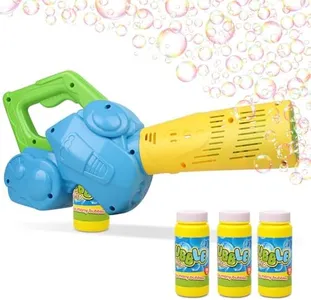 Duckura Bubble Leaf Blower for Toddlers, Kids Bubble Blower Machine with 3 Bubble Solutions, Summer Outdoor Backyard Toys, Easter Basket Stuffers Birthday Gifts for Boys Girls Age 2 3 4 5+ Year Old