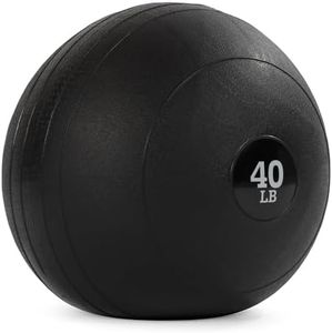 Titan Fitness 40 LB Rubber Slam Ball, Dead Weight Ball Absorbs Impact, Minimal Bounce, Textured Surface for Strength and Conditioning, Slam Ball Exercises, Cardio Workouts, Full Body Workout