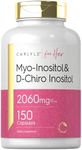 Myo-Inositol & D-Chiro Inositol 2060mg | 150 Capsules | Non-GMO, Gluten Free Supplement | by Carlyle