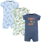 Hudson Baby Unisex Cotton Rompers, Vacay, 18-24 Months