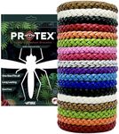 18 Pack, Insect Repellent Bracelet, Adjustable Leather Deet-Free Wrist Bands, Effective Protection, Insect Mosquito Repeller Bands for Adults & Kids, Resealable Pack.