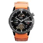 AGM Rugged Smart Watch for Men and Women, AMOLED Gorilla Glass, Bluetooth Calling, Precise Health & Fitness Tracking, GPS/Gyroscope, Compatible with Android & iOS, 5 ATM & IP69 Tactical Watch, 2 Bands