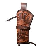 Hulara Leather Western Gun Single Six HolsteLeather Revolver Holster, Fits Ruger Wrangler, Heritage Rough Rider, Colt SSA and Similar Six Gun Pistols Cowboy Holsters for 5.5" and 6.5" Barrel Holster