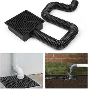 DoeDoefong Drain de Gouttière, Drainage de la Conduite d'Eau de Pluie Drain de la Gouttière Boîte de Descente d'Eau de Pluie, Kit d'Extension de Bec de Descente, pour Sol en Ciment et Pelouse