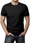 H2H Mens Basic Fashion Crew-Neck Sl