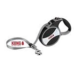 Alcott Kong Explore Retractable Dog Leash, Large, Grey, 24' Long