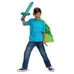 Minecraft Sword and Cape Costume Set, Official Minecraft Costume Accessories for Kids, One Size
