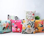 AEROHAVEN Polyester Blend Set Of 5 Designer Decorative Throw Pillow/Cushion Covers - Cc122 - (16 Inch X 16 Inch, Multicolour), 50 tc