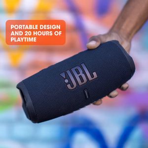 JBL Charge 5 Portable Bluetooth Speaker, Deep Bass, IP67 Waterproof, Black