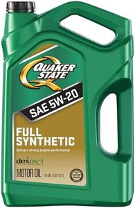 Quaker State Full Synthetic 5W-20 Gasoline Engine Oil, 5 Quart