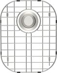 SANNO Sink Protector Grid for Kitchen Sink, 14.57" L X 11.22" W Bottom Grid with Rear Drain Hole, Sink Rack Sink Bottom Grid for Single Bowl Sink, Stainless Steel 1 Pack