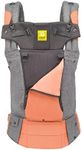 LÍLLÉbaby Complete All Seasons Ergonomic 6-in-1 Baby Carrier Newborn to Toddler - with Lumbar Support - for Children 7-45 Pounds - 360 Degree Baby Wearing - Inward & Outward Facing - Cool Coral
