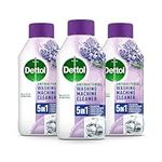 Dettol Antibacterial Washing Machine Cleaner | Removes Limescale, Odours & Dirt | Lavender Scent 250ml, Pack of 3 (Packaging May Vary)