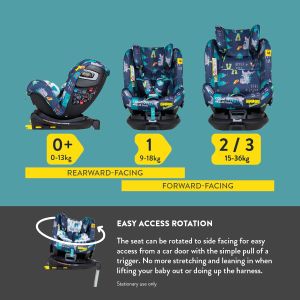 Cosatto Rotate 360 Car Seat – Charcoal