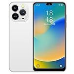 JtQtJ i14Pro Max (2023 New) Smartphones, Android 9.0 Mobile Phones with 6.3" HD Display, Dual SIM, Dual Cameras, 16GB ROM(Expandable to 128GB),Wifi,GPS,Bluetooth,Face ID-(i14Pro Max(6.3")-White)