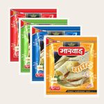 Marwar Combo Saver Papad Pack (Moong Punjabi, Moong Special, Chana Masala, Urad Dal Papad), 1600G Zipper Pack (400G Each), Size: 7 Inches, Contains 112-120 Papads