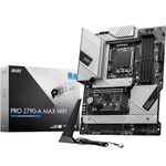 MSI PRO Z790-A MAX WiFi ProSeries Motherboard (Supports 12th/13th Gen Intel Processors, LGA 1700, DDR5, PCIe 5.0, M.2, 2.5Gbps LAN, USB 3.2 Gen2, Wi-Fi 7, ATX)