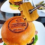 Burger Brand Iron Custom, Branding Iron For Burger, Electric Iron For Burger, Branding Iron For BBQ, Suitable For Restaurant Logo