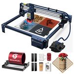 SCULPFUN S30 Pro Max Laser Engraving Machine with Laser Rotary Roller and Automatic Air Assist, 20W Optical Power CNC Laser Engraver and Laser Cutter, High Precision for Wood Metal Glass Acrylic