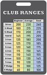 Golf Club Range Chart Card (Made in