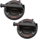 2 Pack 8" Glass Suction Cups To Lift Large Glass Heavy Duty Vacuum Suction Cups with Protective Cover for Lifting Tile,Granite,Window,Windshield.165-330lbs Load Capacity