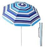 TOBEHIGHER Beach Umbrella - 6.56FT 